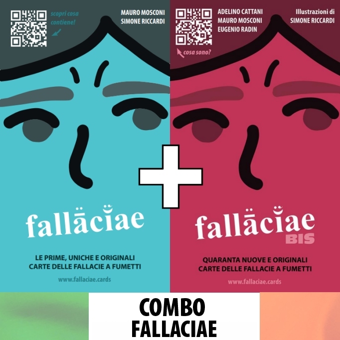 FALLACIAE + FALLACIAE BIS: le carte delle fallacie a fumetti - versione italiana